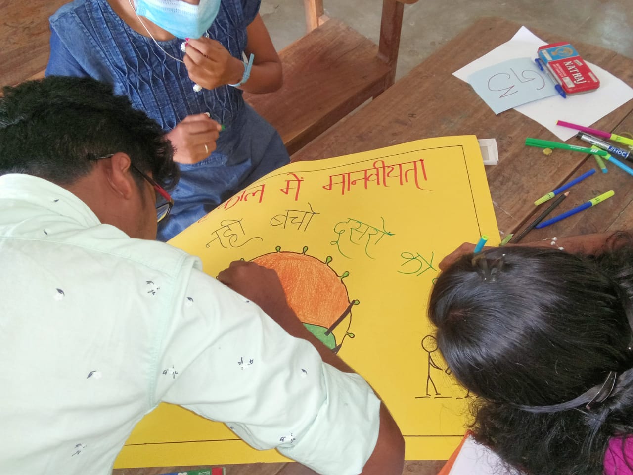 हिंदी दिवस पर विशेष ड्रॉइंग। hindi Diwas poster making ideas easy drawing  for Hindi Diwas school competition ideas for Hindi Diwas poster making  easy... | By RG Crafts and TutorialsFacebook